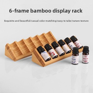 Nhỏ hiện đại <span class=keywords><strong>6</strong></span>-lưới tre gỗ tinh dầu và gia vị giá 15ml chai lưu trữ tổ chức Máy tính để bàn giá - Product Image 2
