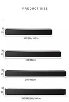 Meuble TV rétractable contractuel moderne et support pour chambre ou appartement Meuble de salon à panneaux en bois