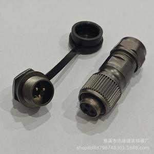 ปลั๊กเสียบการบิน St12 กันน้ำ M12 Ip66 โลหะผสมสังกะสี ชุบทองแดง ขั้วต่อไฟฟ้า - Product Image 4