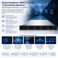 Serveur Rack 1U XFusion FusionServer 1288H V7 V6 V5 à Double Processeur Intel Xeon pour Stockage d'Entreprise et Serveur Cloud IA Haute Performance