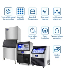 Macchina per il Ghiaccio a Cubetti Grande 300lb Commerciale Verticale con Certificazione CE Macchine per la Produzione di Ghiaccio per Hotel - Product Image 5