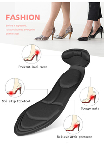Nouvelles semelles intérieures confortables coussinets <span class=keywords><strong>de</strong></span> chaussures pour femmes coussins <span class=keywords><strong>de</strong></span> talon en éponge respirante avec inserts à talons hauts - Product Image 6