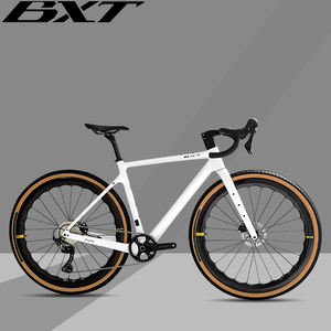 จักรยานกรวด BXT ราคาโรงงาน รุ่น T1000 คาร์บอนไฟเบอร์ ดิสก์เบรก น้ำหนักเบาพิเศษ 700*40C ระบบสายเบรกภายใน จักรยานกรวดคาร์บอนสำหรับถนน - Product Image 6