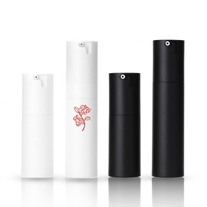 Empty 30ml 50ml Vacuum Cosmetic Lotion Cream Serum <b>Bottles</b> Skin Care Packaging Black Airless <b>Pump</b> Sprayer <b>Bottle</b> with Cap - Product Image 2
