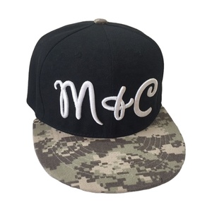 100% Acrylic High Profile Style Plain 2 Tone 3d Embroidery logo <b>Flat</b> Bill Classic Custom Snapback Hat Round Brim Snapback <b>Cap</b> - Product Image 3