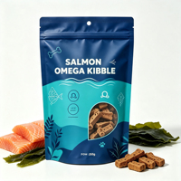 Op maat gemaakte bedrukte staande pouch voedselverpakking met ziplock sluiting voor snacks, noten, dierenvoer, hondenkoekjes, OEM