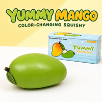 Jouets Squishy en Gros en Forme de Mangue, Jouets à Presser aux Couleurs Changeantes, Jouets Anti-Stress à Rebond Lent, Cadeaux pour Enfants