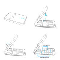 Support de téléphone pliable pour NS2 pour console de jeu Switch 2 pour Nintendo Switch 2 support de téléphone universel stockage carte de jeu