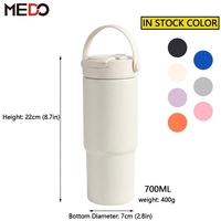 Thermos isotherme en acier inoxydable de 24 oz avec logo personnalisé, intérieur en céramique, avec filtre à thé amovible, sans BPA, pour les voyages en plein air