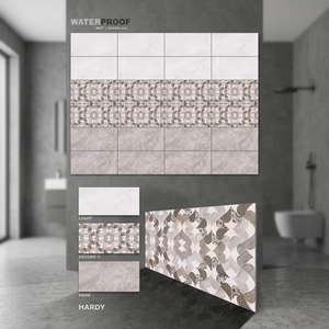 Carreaux muraux en céramique émaillée de 300x600 mm, design marbre moderne, pour salle de bain, cuisine, centre commercial, hall, usage intérieur - Product Image 2