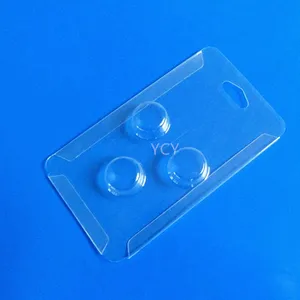 Eco-friendly Clear Pet Pvc Plastic Trapped Blister Packaging With Printed Card