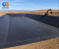 Geomembrana Lisa de HDPE de 2 mm para Estanques, Revestimiento Impermeable de Plástico de 1 mm para Presas, Geomembrana de 0.5 mm y 500 Micras para Estanques de Peces