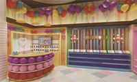 Toko hadiah balon kustom furnitur pajangan mainan anak desain Interior trendi kostum pesta dekorasi toko