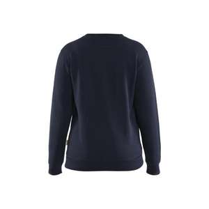 BLAKLADER - 340811588633XL Sweat femme Bleu marine foncé/Jaune-EAN 7330509889916 WORK HOODIES - Product Image 2