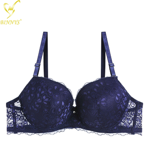 BINNYS Lady Sujetador Para Mujer <span class=keywords><strong>Copa</strong></span> <span class=keywords><strong>C</strong></span> Sutia Com Renda Bralette à armatures grande taille Push up broderie soutien-gorge pour grandes femmes - Product Image 5