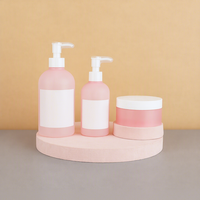 Bouteilles de shampoing personnalisées en usine, 250 ml, en PET écologique, blanches, avec bouchon à vis et grande pompe, pour savon liquide et détergent