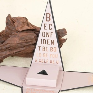 Custom Triangle <b>Magnetic</b> Closure Luxury Foldable Rigid Cosmetics Jewelry Perfume Packaging Paper <b>Gift</b> <b>Box</b> - Product Image 3