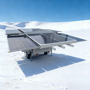 <span class=keywords><strong>Tour</strong></span> d'éclairage mobile remorquable avec station de stockage d'énergie photovoltaïque et panneaux solaires - Utilisation pour la construction et les situations d'urgence - Product Image 5