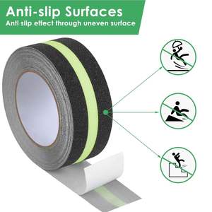 Nastro Antiscivolo Adesivo, Nastri di Trazione Antiscivolo con Effetto Fluorescente al Buio, PTFE PET PE Impermeabile Resistente alle Alte Temperature per Gradini - Product Image 2
