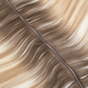 Extensiones de Cabello Humano Virgen Ruso Remy de la Mejor Calidad de Salón, Trama de Piel, Trama Doble a Máquina, Trama Mariposa - Product Image 6