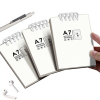 A7 나선형 노트 플립 루즈 리프 포켓 다이어리 미니 플래너 휴대용 오피스 메모장