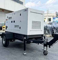 Yofen 100kw 125 Kva Schall dichter elektrischer 100kw 150kw 200kw Power Trailer Diesel generator 125kva Mit Cummins Motor