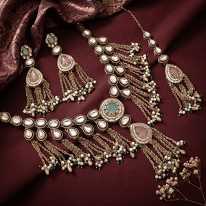 Antique Gold Plated Imitation Tassel <b>Charm</b> <b>Necklace</b> Trendy Women's Engagement RSBCREATION - Product Image 5