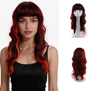 12 '' Full Machine Made Middle Parted Perruque courte bouclée pour femme noire Cheveux blancs Fête quotidienne - Product Image 1