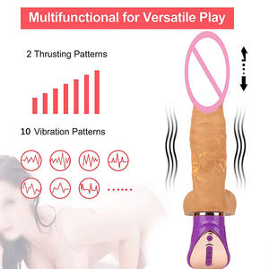 Mainan Seks Grosir Dildo Besar Bergetar Tekstur Silikon Lembut Realistis untuk Wanita dan Pria - Product Image 2