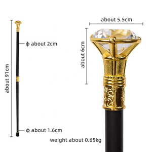 贵族国王权杖豪华手杖灵感来自埃及法老，铁尖徒步旅行 - Product Image 4