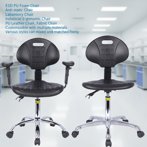 Esd antiestático Industrial suave Pu ignífugo impermeable resistente a los arañazos muebles de laboratorio de plástico silla escolar taburete de laboratorio - Product Image 1