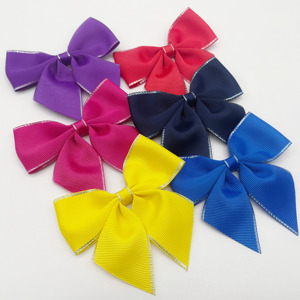 Lazo de cinta de grogrén de poliéster respetuoso con el medio ambiente <span class=keywords><strong>personalizado</strong></span> al por mayor para embalaje de regalo para decoraciones navideñas, bodas y cumpleaños - Product Image 5