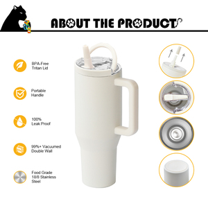 Món Quà Giáng Sinh 30Oz Thép Không Gỉ Cốc Nóng Và Lạnh Cách Điện Nhiệt Cà Phê Cốc Chống Tràn Cốc Cốc Với Nắp Và Rơm - Product Image 3