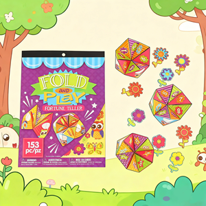 Set de Manualidades de Papel para Adivinaciones DIY - 153 Piezas de Juguetes de Adivinación Coloridos para Plegar y Jugar, Ideales para Juegos de Fiesta y Regalos para Niños - Product Image 2