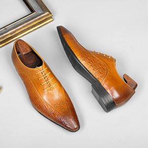 Zapatos Formales de Negocios de Cuero para Hombre, Verano 2025 - Ligeros, Lujosos, Transpirables, Zapatos Oxford de Oficina - Product Image 5