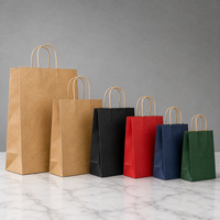 Sacs en papier kraft brun écologiques personnalisés en gros, promotion des ventes, style classique, logo imprimé