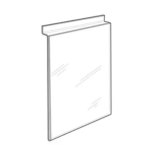 8.5 x 11 Slatwall Acrylic Sign Frame Holder Acrylic Wall Mounted Ad Poster Holder Rectangular Slatwall Sign Holder