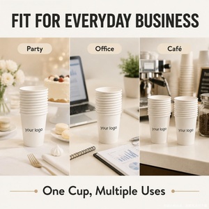 Gobelet à café jetable à double paroi, personnalisable avec logo, en papier isolant creux, pour boissons chaudes, gobelet épais pour boissons chaudes, fourni directement par l'usine - Product Image 2