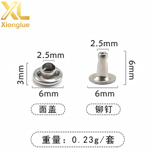 Rivets ronds noirs en fer de 13 mm, double face, plaqués or 14K/18K, attaches métalliques, emballés en sachet, accessoires pour vêtements et jeans - Product Image 5