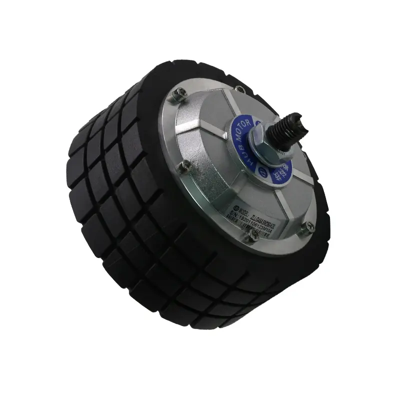 4.5 inch DC 24V 200W dual shaft electric terrian brushless wheel hub servo motor for robot/AGV/Wheelchair/logistic conveyor