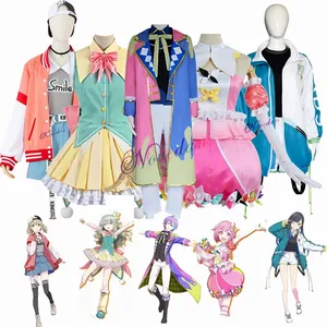Anime Cosplay Costume Project Sekai Outfits Clothes Colorful Stage Kamishiro Rui Shiraishi Dress Halloween Carnival Party Suit