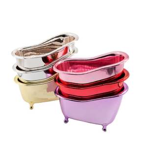 Mini <span class=keywords><strong>baignoire</strong></span> en plastique doré avec écran couleur pour emballage de shampooing, Offre Spéciale - Product Image 1