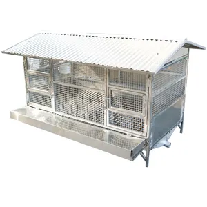 Poulailler extérieur en treillis métallique en acier inoxydable Cages pour poules pondeuses et grignotages de porte automatisés pour les cages à poulets Manuel pour poules pondeuses