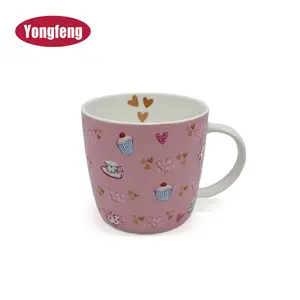 fancy 8 oz thin custom printed tea mugs fine bone china coffee mugs