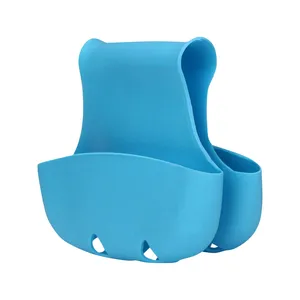 Creative Double Sink Caddy <b>Saddle</b> Style Kitchen Organizer Storage Sponge Holder <b>Rack</b> Eco-Friendly Multifunction Silicone Drain - Product Image 4