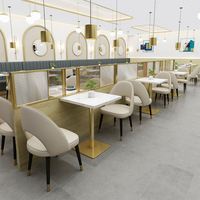 Nouveautés Mingmeng Horeca Furniture, ensemble table et chaises pour restaurant, usage hôtelier et commercial, mobilier de salle à manger en PU