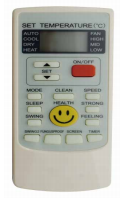 Télécommande de remplacement AUX YKR-H/002E pour climatiseur domestique, facile à utiliser, ABS 0,5 mm blanc/vert grisâtre, pièces de climatiseur