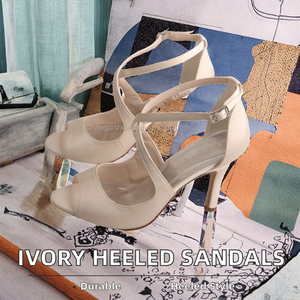 Sandalias Wedopus de Verano para Mujer, Color Marfil, Punta Abierta, Tacón de Cuña, Plataforma con Tiras Cruzadas, Antideslizantes y Resistentes al Desgaste - Product Image 2