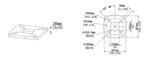 Poste de luz de calle galvanizado de inmersión en caliente de entrega rápida 25ft <span class=keywords><strong>4</strong></span> "11 calibre Poste de luz de acero cuadrado recto - Product Image 6