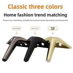 <span class=keywords><strong>Pieds</strong></span> de meubles triangulaires en acier robustes |   <span class=keywords><strong>Pieds</strong></span> de support modernes en forme de V pour canapé, meuble TV et lit |   Haute capacité de charge (4 pièces) - Product Image 3